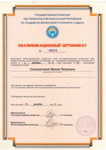 Аудитор Solomatova